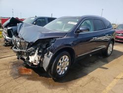 Salvage cars for sale at Woodhaven, MI auction: 2017 Buick Enclave