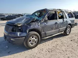 Salvage cars for sale at Houston, TX auction: 2003 Ford Expedition XLT