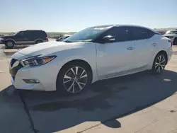 Salvage cars for sale from Copart Grand Prairie, TX: 2016 Nissan Maxima 3.5S