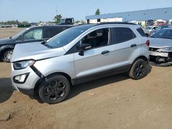 Salvage cars for sale at Woodhaven, MI auction: 2021 Ford Ecosport SES