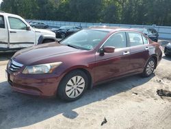 Salvage cars for sale at Glassboro, NJ auction: 2012 Honda Accord LX