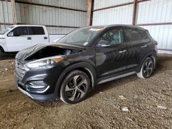 Salvage cars for sale at Houston, TX auction: 2017 Hyundai Tucson Limited