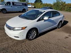 Honda salvage cars for sale: 2012 Honda Civic LX