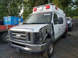 Salvage trucks for sale at New Britain, CT auction: 2014 Ford Econoline E350 Super Duty Van Ambulance