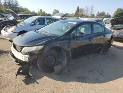 Vehiculos salvage en venta de Copart Bowmanville, ON: 2013 Honda Civic LX