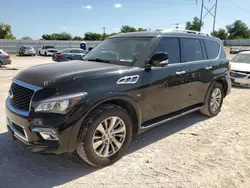 Salvage cars for sale at Oklahoma City, OK auction: 2017 Infiniti QX80 Base