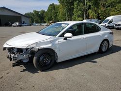 Salvage cars for sale at East Granby, CT auction: 2022 Toyota Camry LE