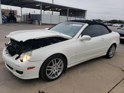 Salvage cars for sale at Grand Prairie, TX auction: 2008 Mercedes-Benz CLK 350