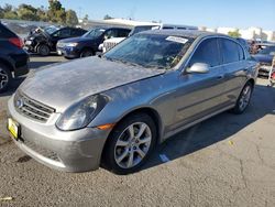 Salvage cars for sale from Copart Martinez, CA: 2005 Infiniti G35