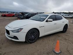 Salvage cars for sale from Copart Houston, TX: 2014 Maserati Ghibli