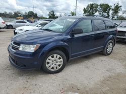 Salvage cars for sale at Riverview, FL auction: 2017 Dodge Journey SE