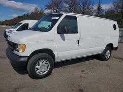 Salvage trucks for sale at Brookhaven, NY auction: 2001 Ford Econoline E250 Van