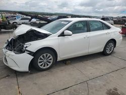 Salvage cars for sale at Grand Prairie, TX auction: 2016 Toyota Camry LE