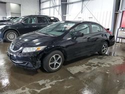 Salvage cars for sale at Ham Lake, MN auction: 2015 Honda Civic SE