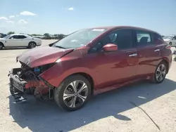 Salvage cars for sale at San Antonio, TX auction: 2020 Nissan Leaf SV