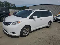 Salvage cars for sale at Spartanburg, SC auction: 2012 Toyota Sienna XLE