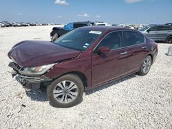 Salvage cars for sale at Temple, TX auction: 2014 Honda Accord LX