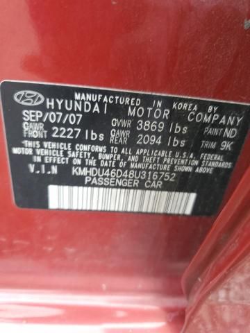 2008 Hyundai Elantra GLS