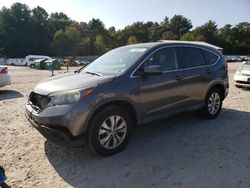 Salvage cars for sale at Mendon, MA auction: 2014 Honda CR-V EX