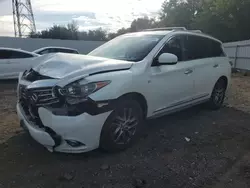 Salvage cars for sale at Windsor, NJ auction: 2015 Infiniti QX60