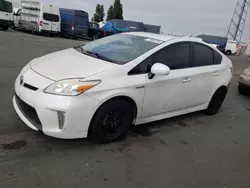 Salvage cars for sale at Hayward, CA auction: 2012 Toyota Prius