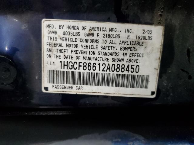 2002 Honda Accord Value