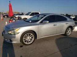 Salvage cars for sale at Grand Prairie, TX auction: 2009 Nissan Maxima S