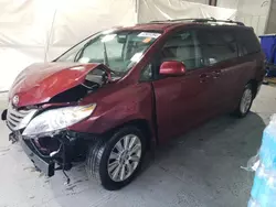 Salvage cars for sale at Dunn, NC auction: 2012 Toyota Sienna XLE