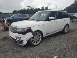 Land Rover salvage cars for sale: 2015 Land Rover Range Rover Supercharged