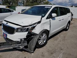 Salvage cars for sale at Bridgeton, MO auction: 2017 KIA Sedona LX