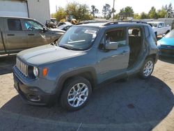 Jeep Renegade Latitude salvage cars for sale: 2018 Jeep Renegade Latitude