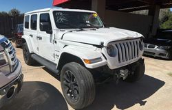 Salvage cars for sale at Oklahoma City, OK auction: 2021 Jeep Wrangler Unlimited Sahara 4XE