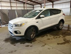 Salvage cars for sale at Pennsburg, PA auction: 2019 Ford Escape SE