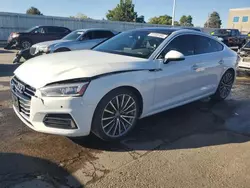 Salvage cars for sale at Littleton, CO auction: 2018 Audi A5 Premium Plus