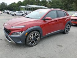 Salvage cars for sale at Savannah, GA auction: 2022 Hyundai Kona Limited