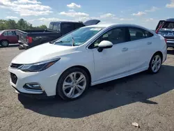 Salvage cars for sale at Pennsburg, PA auction: 2017 Chevrolet Cruze Premier