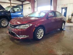 Salvage cars for sale at Lansing, MI auction: 2015 Chrysler 200 C