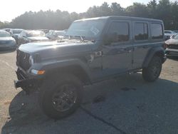 Salvage cars for sale at Exeter, RI auction: 2024 Jeep Wrangler Sport