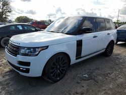 Salvage cars for sale at Fort Pierce, FL auction: 2017 Land Rover Range Rover HSE