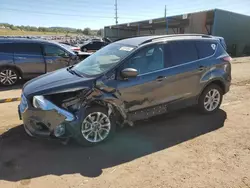 Salvage cars for sale from Copart Colorado Springs, CO: 2018 Ford Escape SE