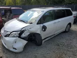 Salvage cars for sale at Waldorf, MD auction: 2014 Toyota Sienna XLE