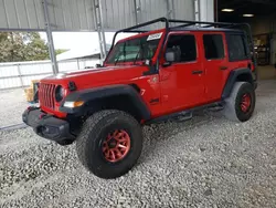 Jeep salvage cars for sale: 2020 Jeep Wrangler Unlimited Sport