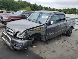 Salvage trucks for sale at Exeter, RI auction: 2004 Toyota Tundra Double Cab SR5