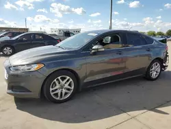 Salvage cars for sale at Grand Prairie, TX auction: 2016 Ford Fusion SE