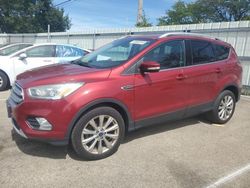 Salvage cars for sale at Moraine, OH auction: 2017 Ford Escape Titanium