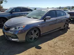 Honda salvage cars for sale: 2017 Honda Accord Sport