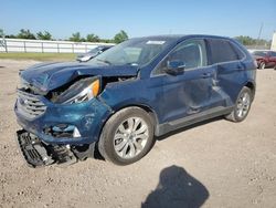 Salvage cars for sale at Houston, TX auction: 2020 Ford Edge Titanium