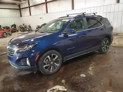 Salvage cars for sale at Lansing, MI auction: 2022 Chevrolet Equinox LT