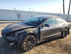 Salvage cars for sale at Van Nuys, CA auction: 2023 Tesla Model 3