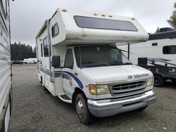 Salvage trucks for sale at Arlington, WA auction: 2000 Gulf Stream 2000 Ford Econoline E450 Super Duty Cutaway Van